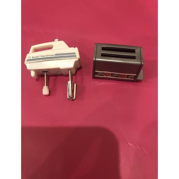 Barbie Other - Barbie Doll Wind Up Toaster & Mixer